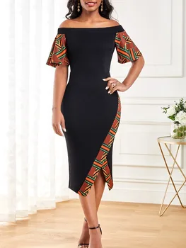 Osas Petal Sleeve Off Shoulder Dress