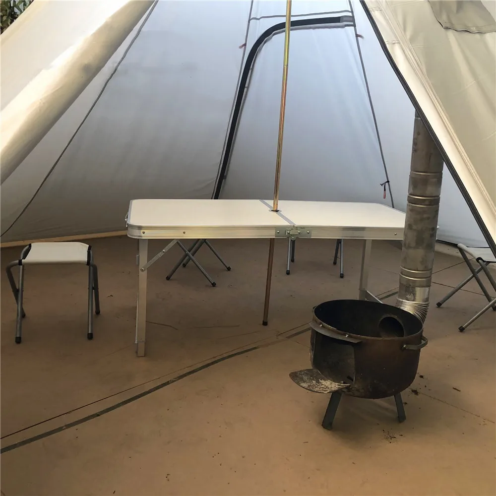 Enlarged Size Pyramid Tent With A Chimney Hole,Height 220cm Ultralight Outdoor Camping Teepee Awnings Shelter Backpacking Tent