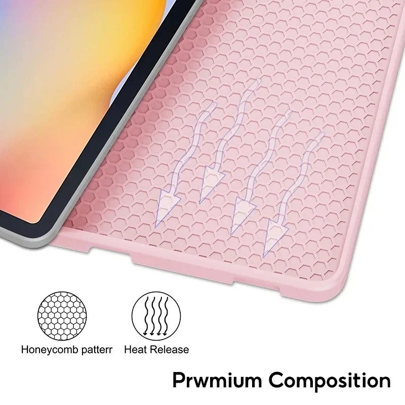 Premium Magnetic Leather Case with Pen Slot and Back Cover