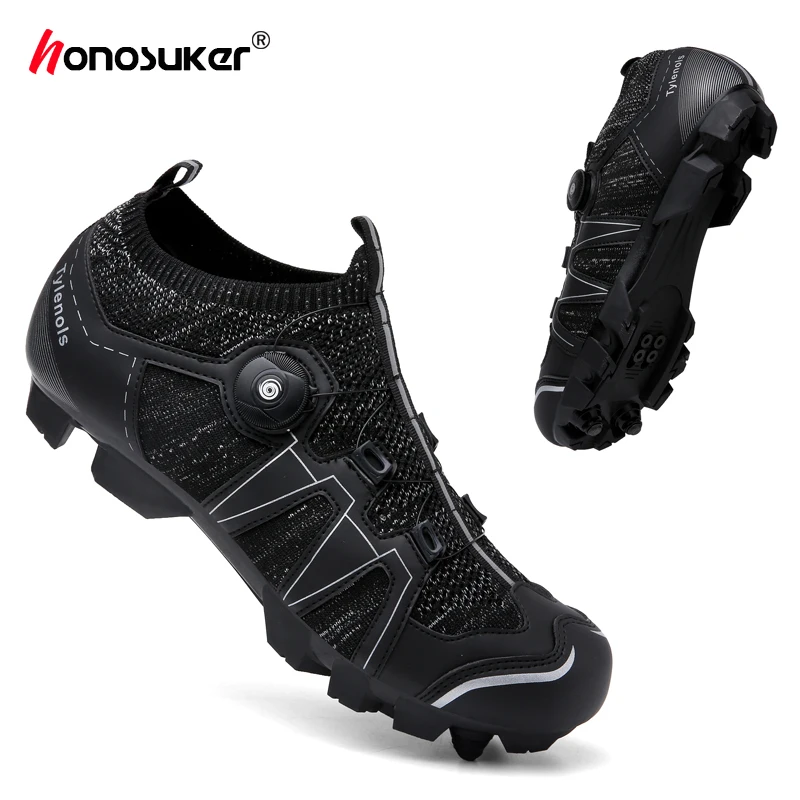 MTB Cycling Shoes Men Breathable Road Bike Shoes Cleats Racing Speed Sneakers Women Mountain Bicycle Footwear for Shimano SPD SL