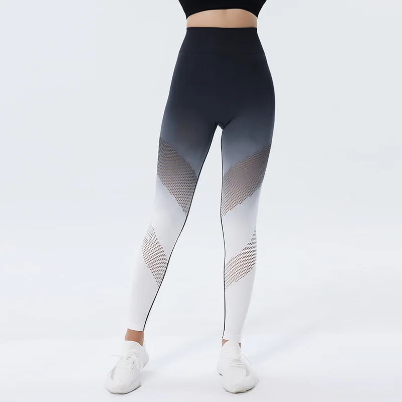 Women's High Waist Yoga Pants, Breathable, Hollowed Out, Buttock Lifting, Fitness Pants, Sexy Sports Pants, New