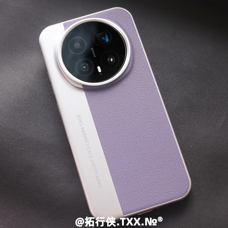 Leather Shockproof Case with Metal Lens Protection - Anti-Fall, Business Luxury