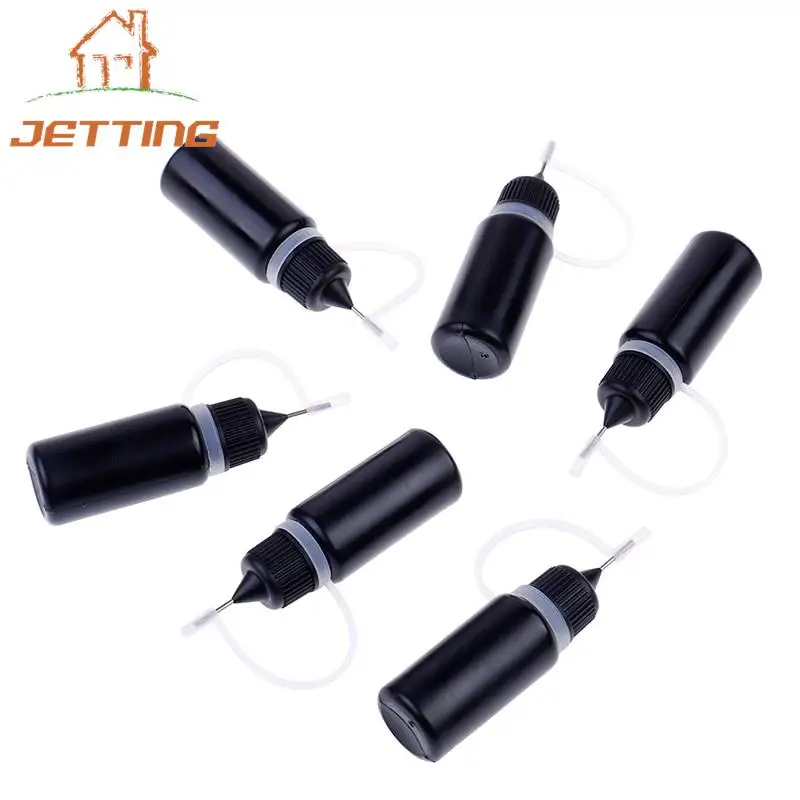 Vial Small Container Drop Bottles PE Glue Applicator Needle Squeeze Bottle For Paper Quilling DIY Scrapbooking Crafts 5Pcs