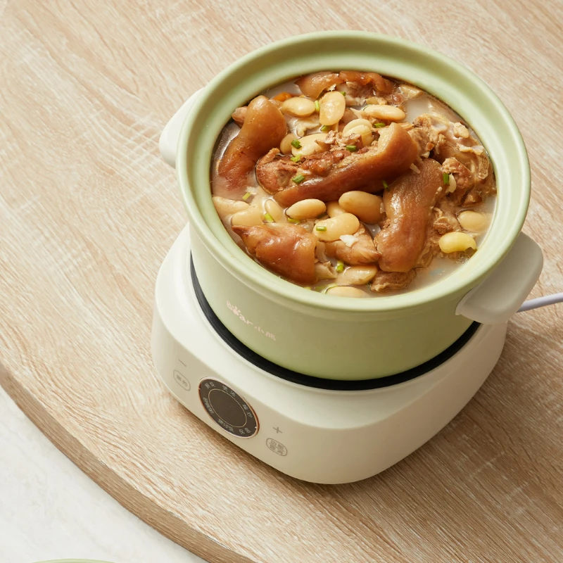 Bear Electric Casserole 3L Double High Temperature Ceramic Pot Smart Split Type Design Timing Intelligent Electric Stew Pot 4