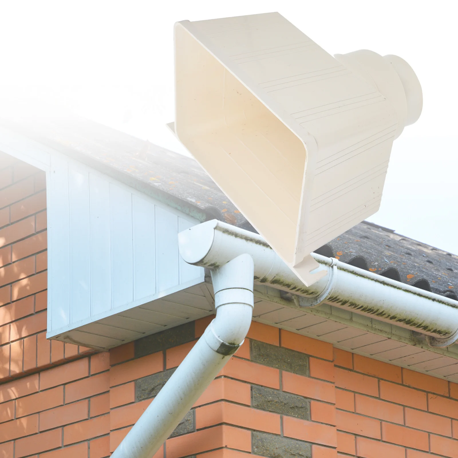 Drain Pipe Water Recuperator Gutter Downspout Goutiere Diverter Roof Pvc Filter Hose Supplies Compression