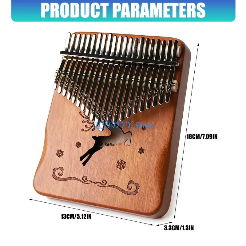 G6DE Compact 21 Note Kalimbas Instrument Finger Piano Texture는 연습이나 연주에 탁월한 사운드를 제공합니다.
