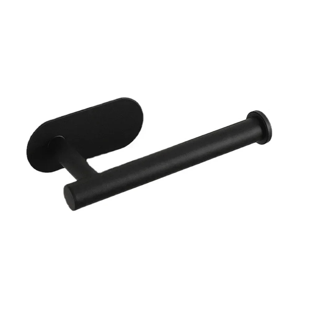Hand Towel Ring Self Adhesive Bathroom Kitchen Towel Hand Holder Bar Stick on Wall Stainless Steel Matte Black