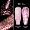 MEET ACROSS 7ml Translucency Reflective Gel Nail Polish Reflective Glitter Semi Permanent Soak Off UV Gel Nail Art Varnish 3
