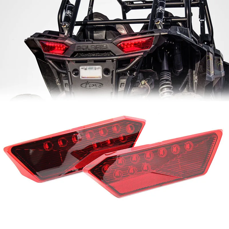 

2 pcs Tail Lights LED Red Rear Break Lamp For 14-15 Polaris RZR 900 XP 1000 LED Left & Right Taillight .