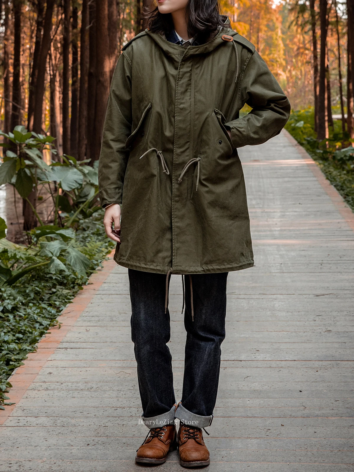 Red Tornado M-51 Fishtail Parka Vintage Workwear Mod Style Cotton