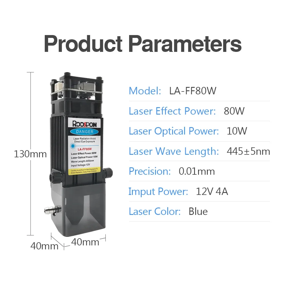 Laser Module 80W With Air Assist 40W 450nm TTL Laser Head For Home DIY CNC Engraving Cutting Machines Wooden Working Tools laser module,laser engraving machine