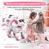 Remote control touch programming intelligent early education machine stunt walking dancing dog robot puzzle boy electronic toy 2