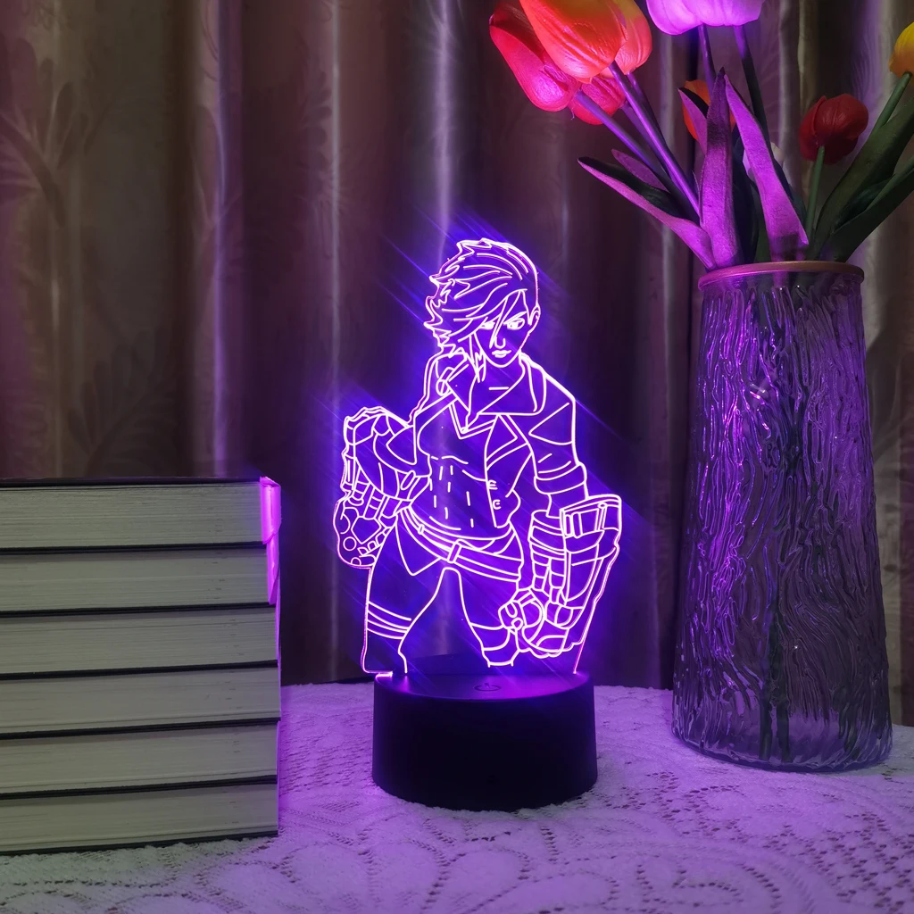 LOL League of Legends Game Figure Vi Zed Ashe 3D Led Neon Night Light lol-league-of-legends-game-figure-vi-zed-ashe-3d-led-neon-night-light