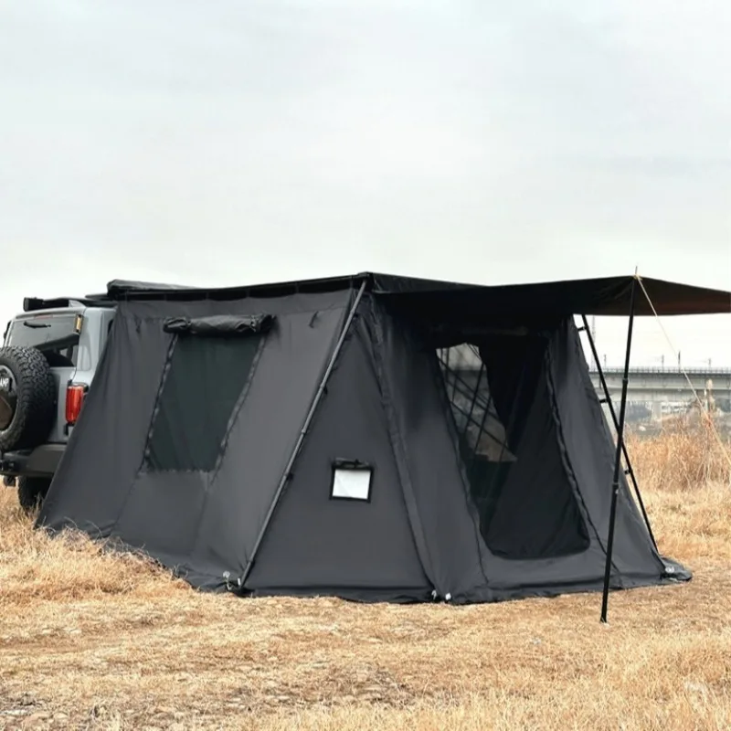 Outdoors Car Side Tent Sunshade Black Sun Protection Portable Collapsible Sun Shelter Folding Suv Roof Camping Accessories
