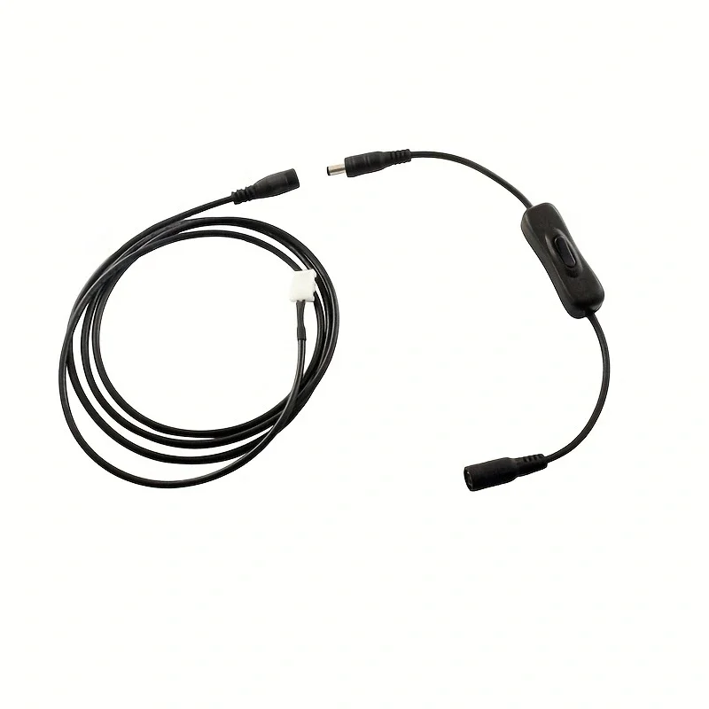 Description Picture 5 of item1pc Light Switch DC 12V Female Male Power Cable DC Connector ON OFF Inline 304 Switch 5V 12V 24V for LED Strip Light L