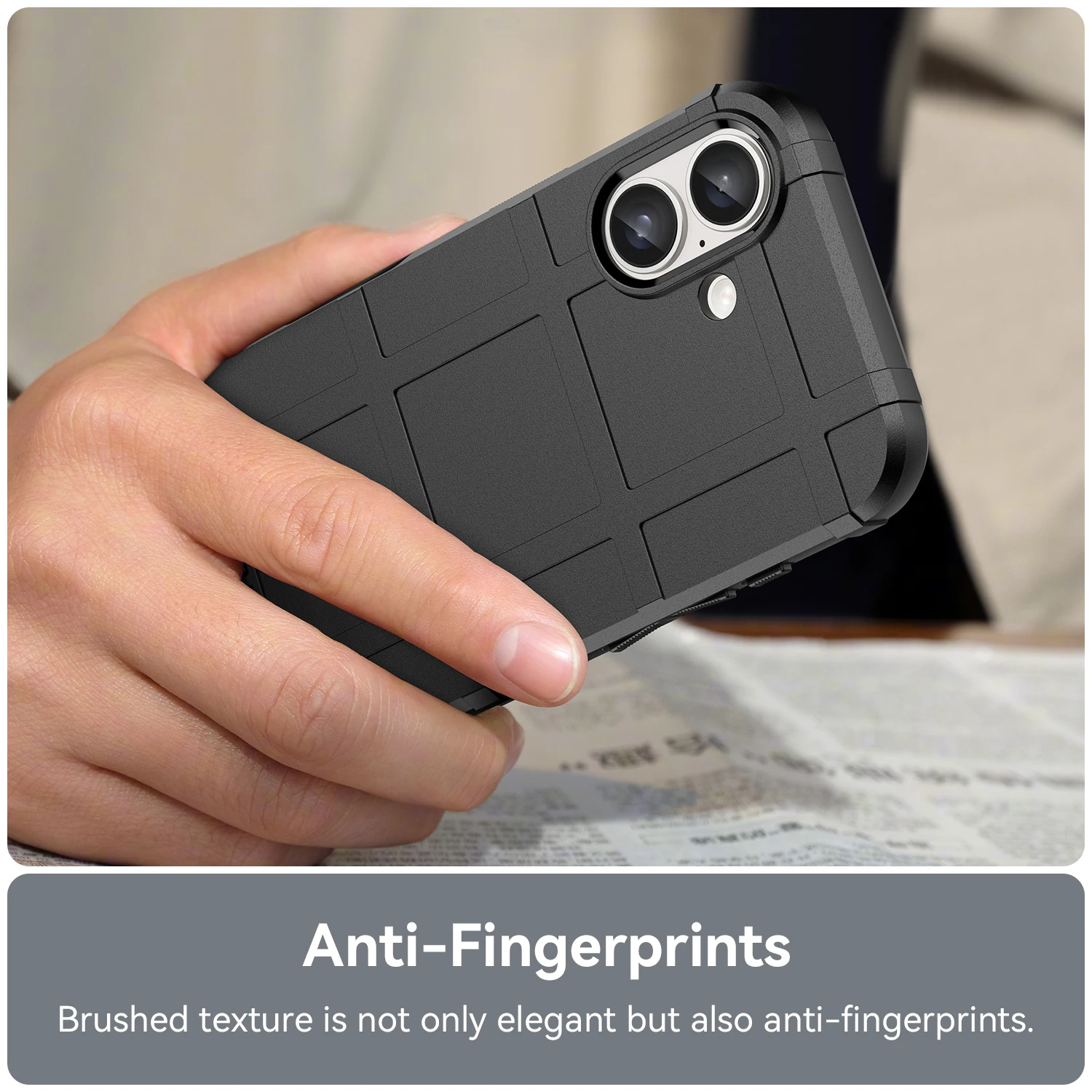 Rugged Shield Shockproof TPU Rubber Phone Case