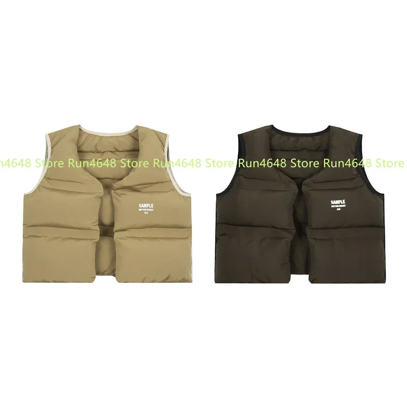 Hip Hop Double Wear Loose High Street Thickened Kanye Autumn/Winter Vest Coat