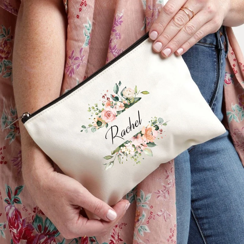 Name Cosmetic Case Personalized Makeup Bag Women Toiletry Bag makeup organizer,cosmetic bag,cosmetic storage bag,toiletry bag,makeup bag,cosmetic case