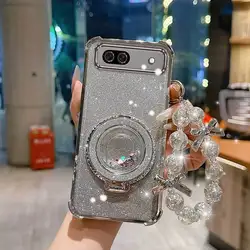 Ultimate Multifunctional Phone Case Set with Lanyard and Circular Stand - Google Pixel 8 Pro (Silver)