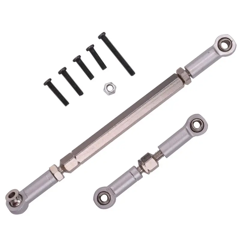 RC 스티어링 로드 CNC 가공 알루미늄 합금 스티어링 링키지 로드 세트 WPL 1608T RC 트럭 RC 스티어링 링키지 세트