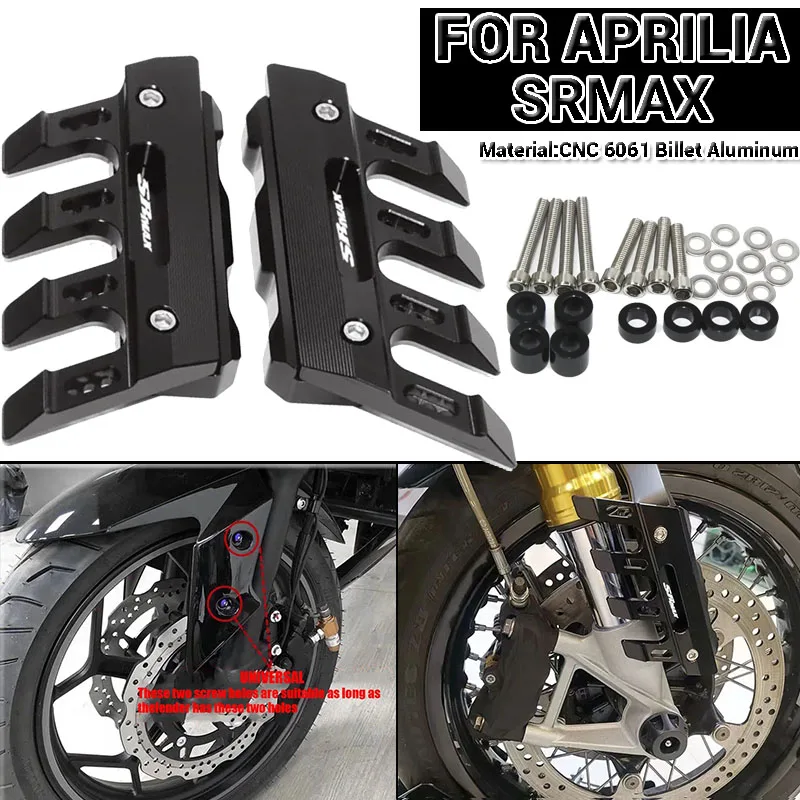 

For Aprilia SRMAX300 SRMAX250 SR MAX 300 250 Motorcycle CNC Accessories Mudguard Side Protection Front Fender Anti-Fall Slider