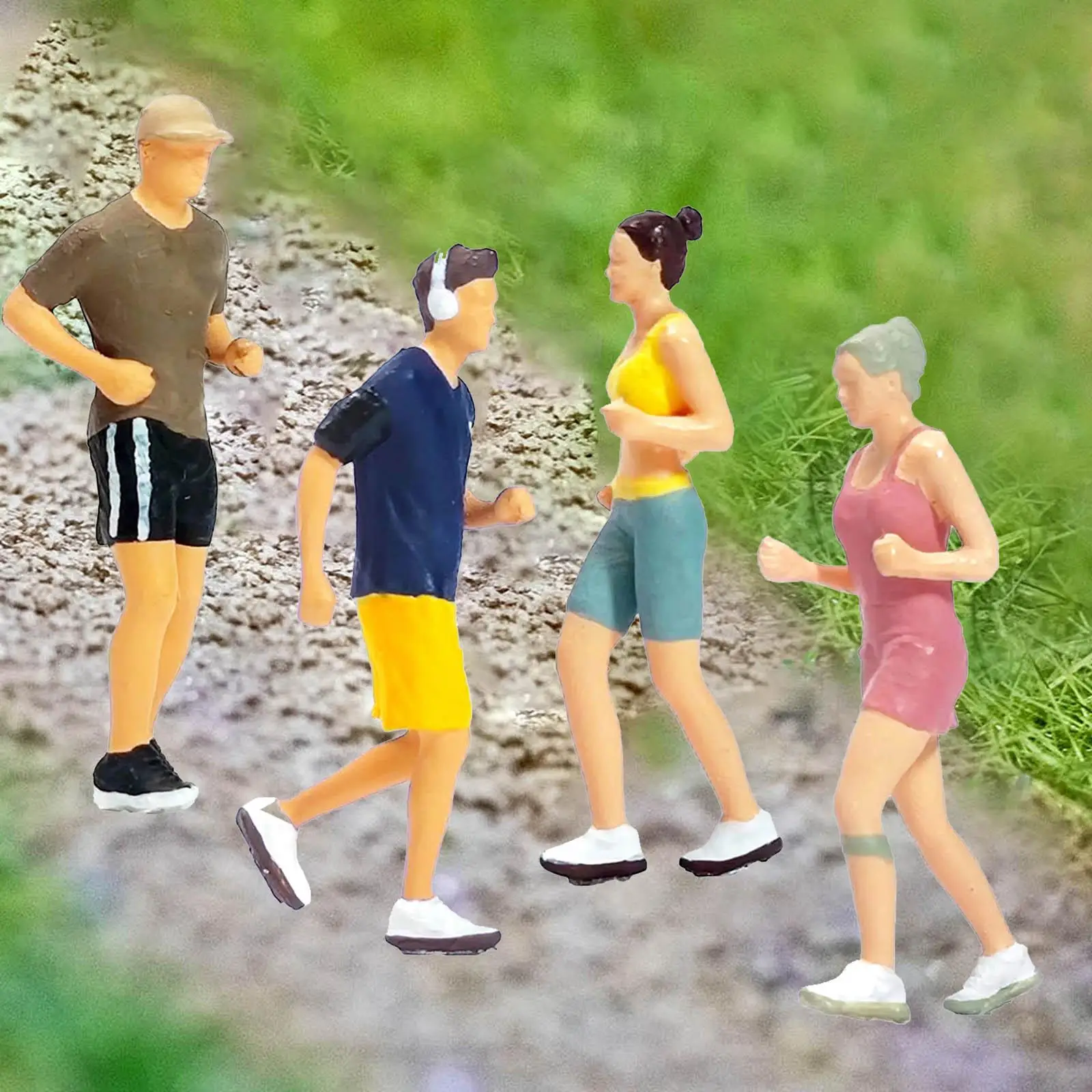 Miniature Figures for Sports Enthusiasts - Handcrafted Resin Models in Various Poses