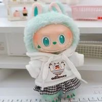 Labubu Doll Clothes Korean Style Cute Outfit for Suitable15cm17cm Labubu Figure Fashion Hoodie Clothing Shoe Accessories 1