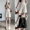Summer Pregnancy Thin Shorts Drawstring Waist Loose Casual Maternity Short Pants Wide Legs Pregnancy Brief Trousers with Pockets 1