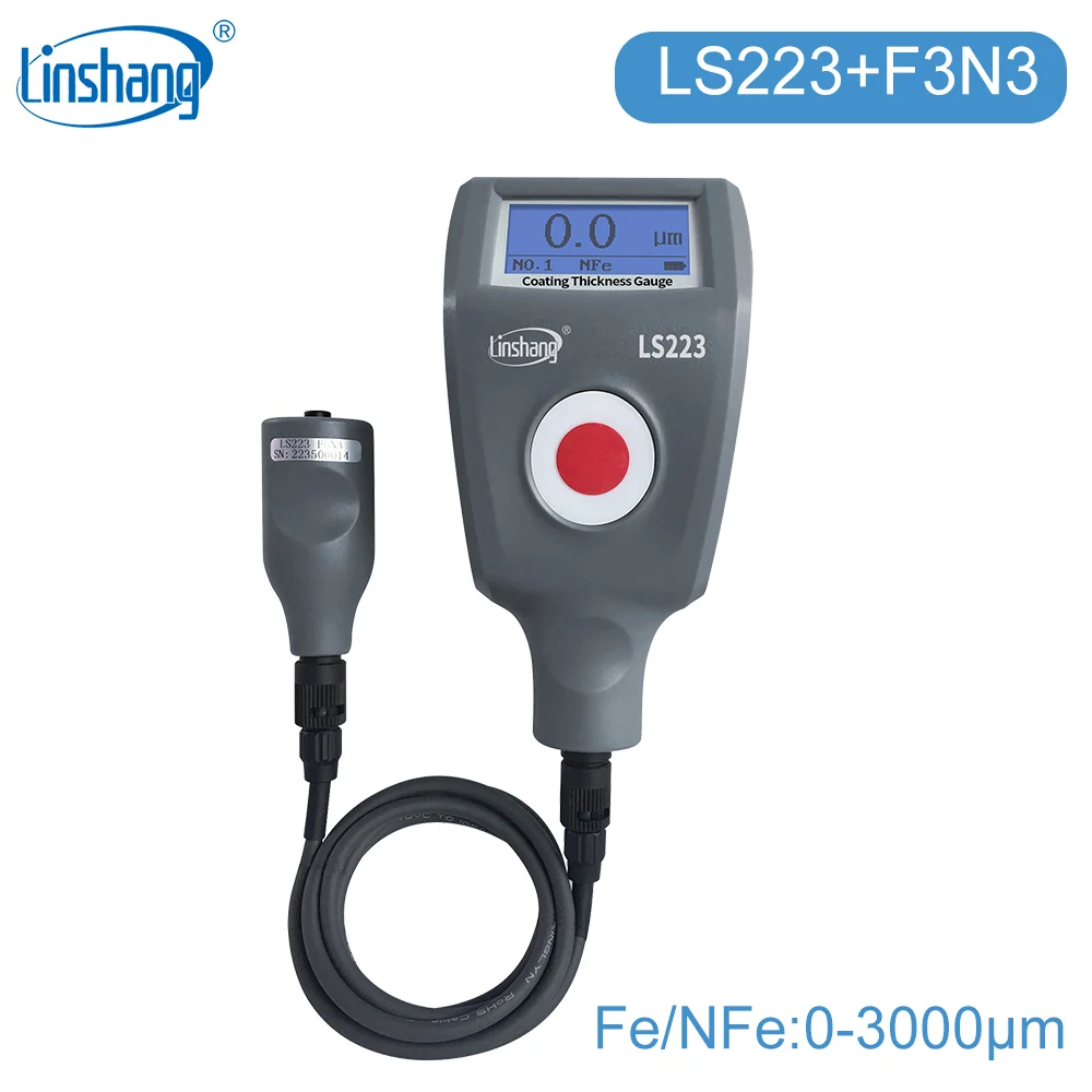 Linshang LS220H coating thickness gauge LS221 mil gage LS223 dry film