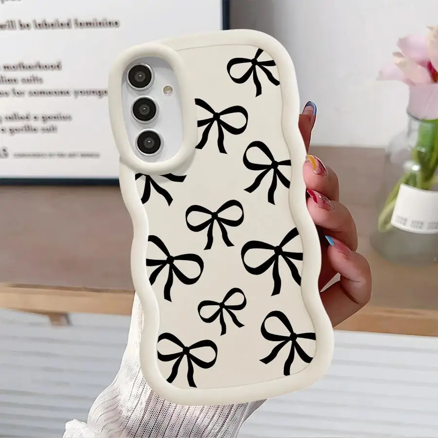 Chic Black Bow Soft TPU Phone Case