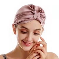 Pure Silk Hair Bonnets Women Sleeping Hair Cap Designer Silk Night Cap 100 Mulberry Silk Beanie for Hair Care Protect Head Wraps 1