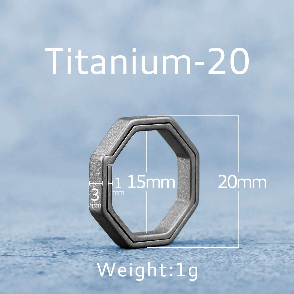 Titanium Super Lightweight Keychain - Sleek and Durable EDC Tool for Car Keys and Accessories