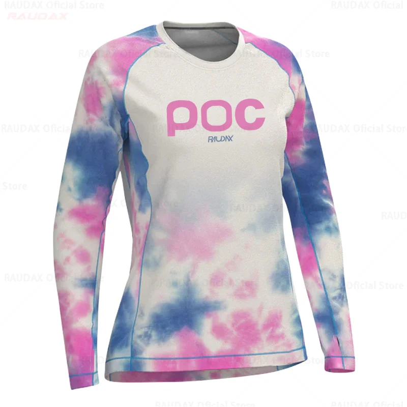 RAUDAX POC Sport Team Mountain Bike Jersey WOMEN Downhill Jersey MTB Shirt Cross Country Motocross Ladies Sweatshirt