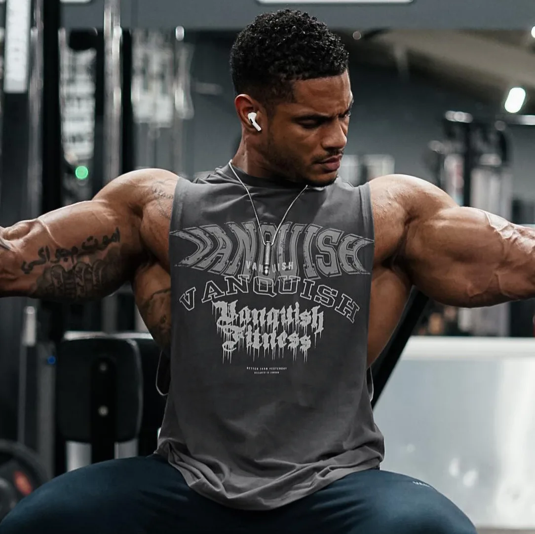 

Summer new fitness sleeveless T-shirt loose breathable training vest basketball suit men