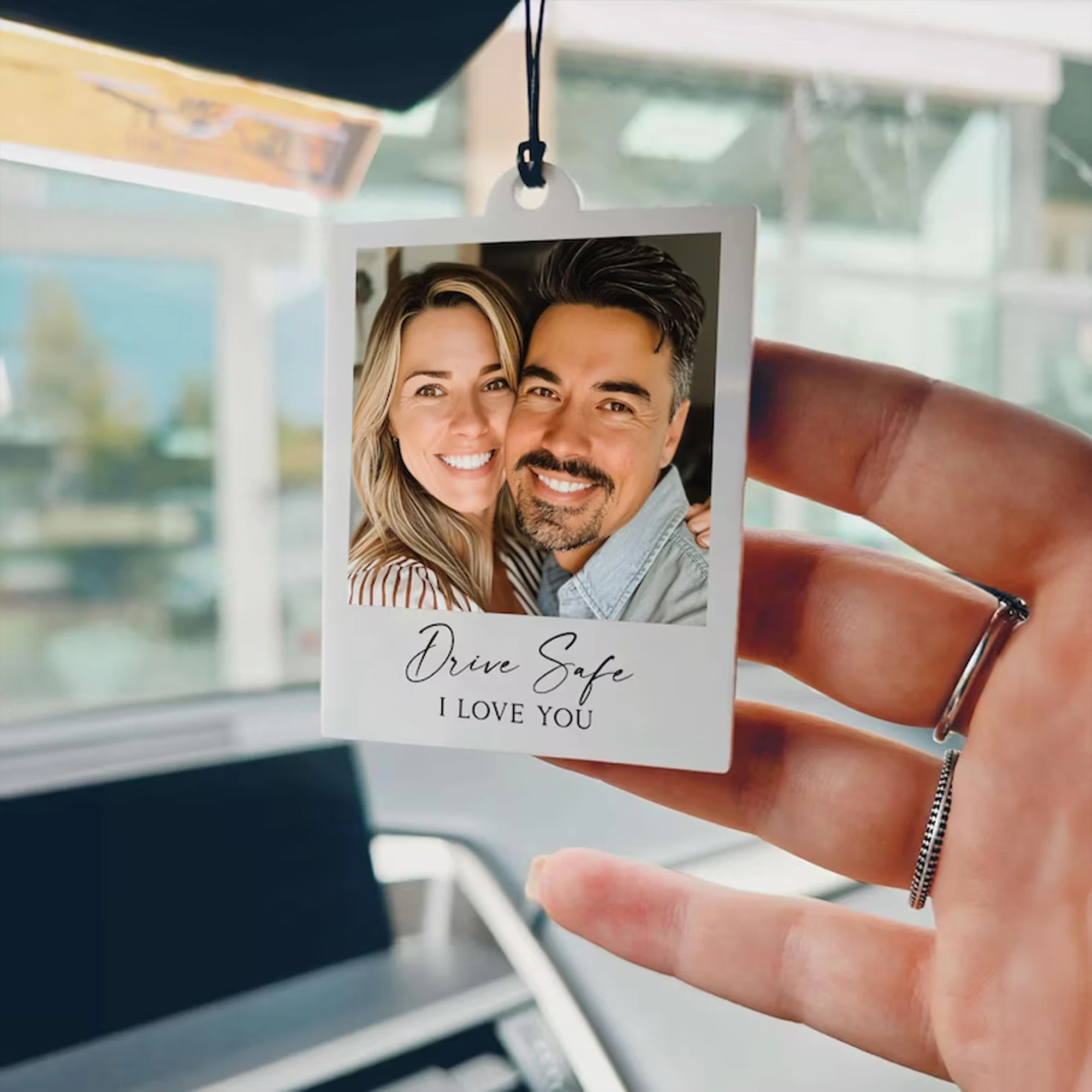 Custom Engraved Photo Car Keepsake - Personalized Gift