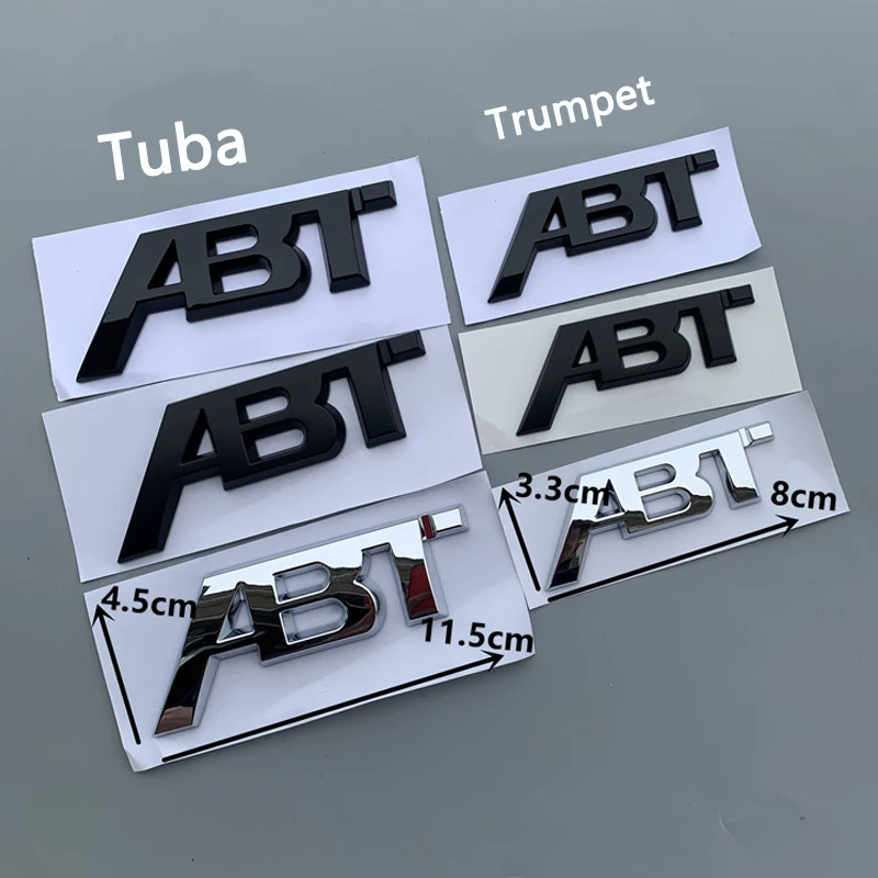 1Pcs For Automobile Abt label a 3A 5Q 3Q 5A4L/A6L modified tail black mark high performance