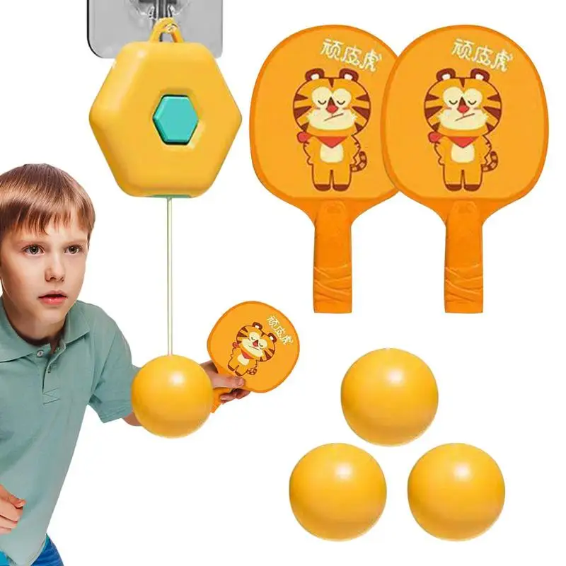 Hanging Table Tennis Trainer Children's Parent-Child Inductive System Trainer Correct Vision Exercise Hand Eye Coordination Trainer I133159176