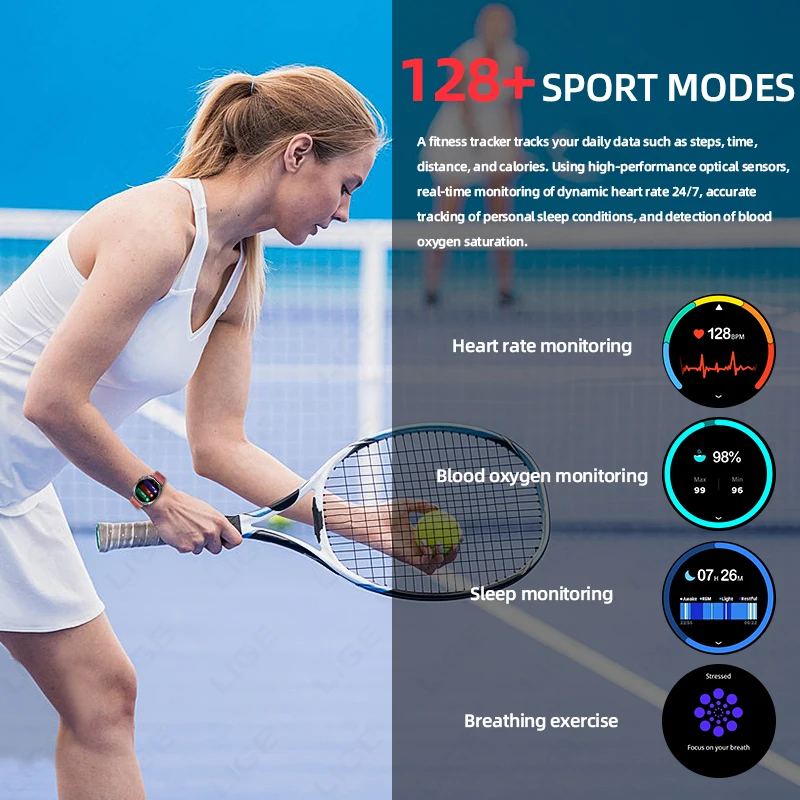 2026 New Military Bluetooth Call AMOLED Smart Watch Built-in GPS Compass Barometric Altimeter Waterproof Sports Smartwatches Men