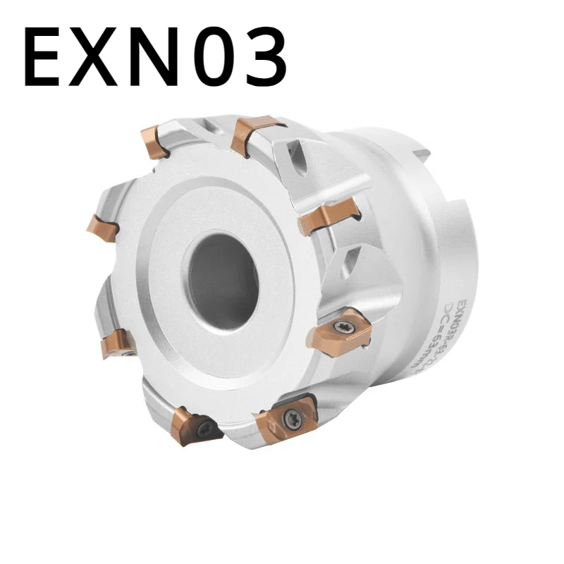 

EXN03R Fast Feed 35mm 40mm 50mm 63mm 80mm Milling Cutter Head LNMU0303ZER-MJ AH725 AH130 Fast Feed Milling Cutter Insert EXN03