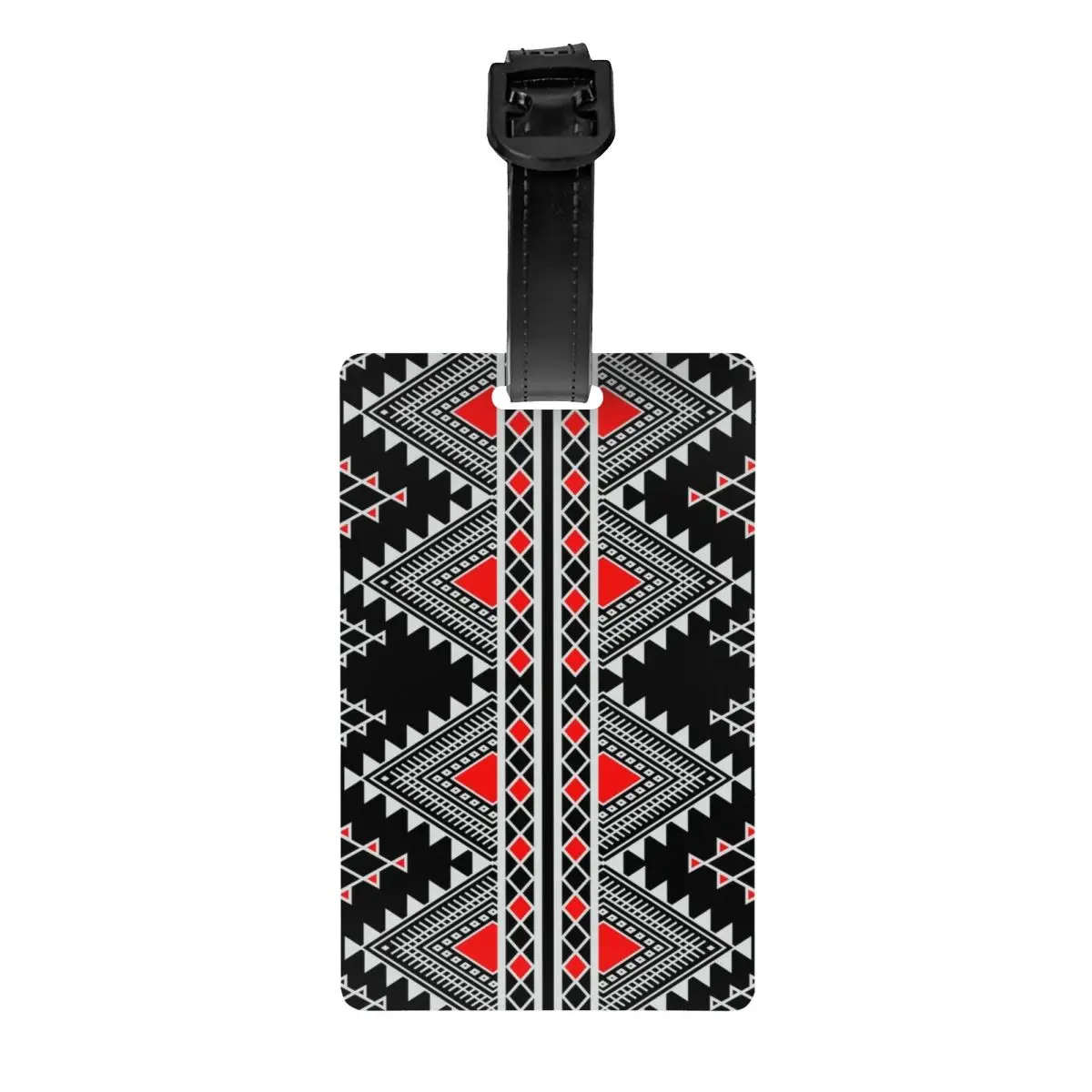 

Kabyle Amazigh Carpet Luggage Tags Custom Africa Geometric Morocco Style Baggage Tags Privacy Cover ID Label