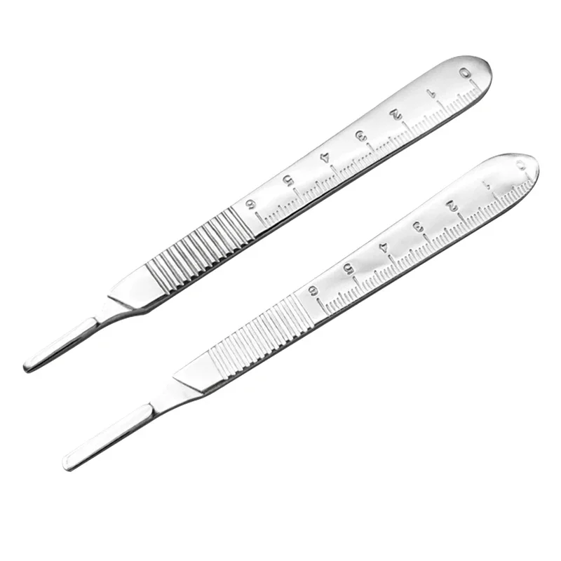 3# 4# Knife Handle Scalpel Handle Stainless Steel Orthopedic Instrument Two Type Choices