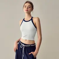 Women's Stylish Color-Block Sports Bra & One-Piece Yoga Tank Top - Shockproof for Running & Training, Outer-Wearable with Stylis - Image 5