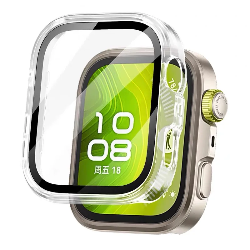 Premium Tempered Glass Screen Protector Bumper for Smartwatch - Anti-Scratch Protective Case
