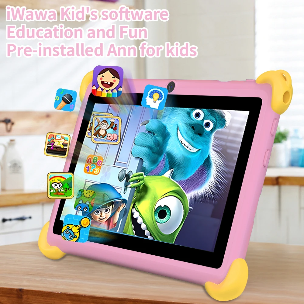 New Kids' Tablet 7 Inch children's tablet 4GB RAM  64GB ROM Android Learning and education Tablet, Google Play 5G WiFi tablet 4