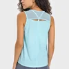 Hip Length Sculpt Tank Top Sweat-wicking Classic Fit Sleeveless Shirts Four-way stretch Mesh Lightweight Running Vest Gym Wear 2