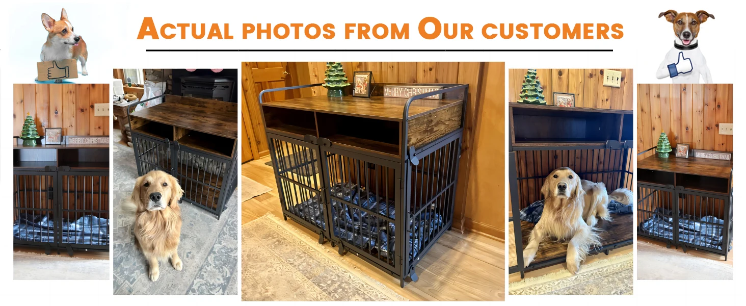 Dog crate furniture