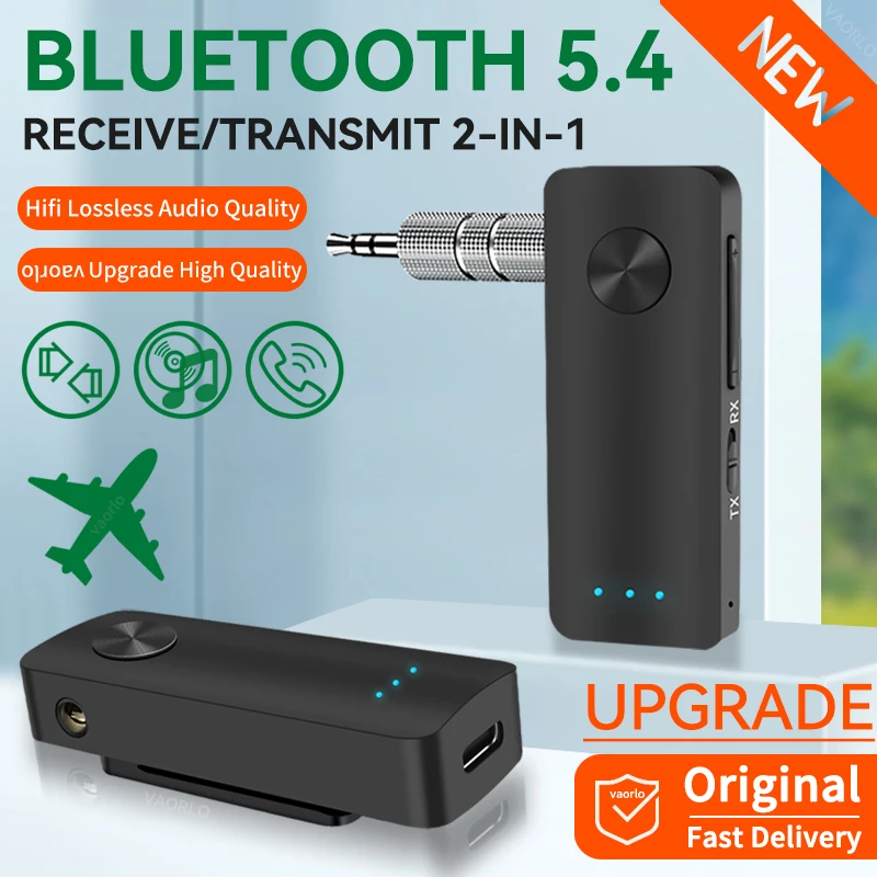 Wireless Audio Receiver & Transmitter with Hands-Free Calling and USB Dongle