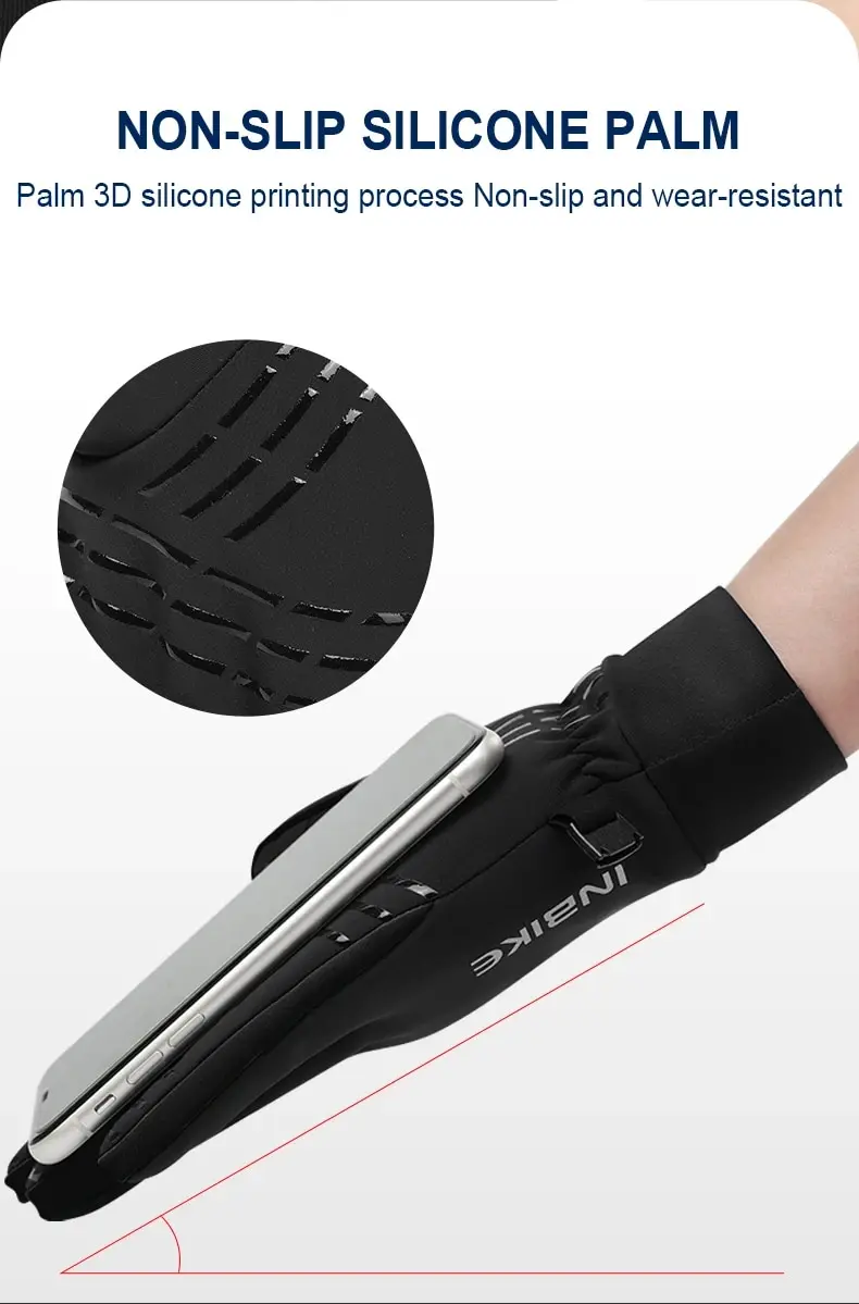 Inbike Winter Fleece Fahrrad handschuhe warmer Fahrrad handschuh zum Fahren für Männer Frauen Fahrrad handschuhe wasserdichter Touchscreen Access ori – Detail 7