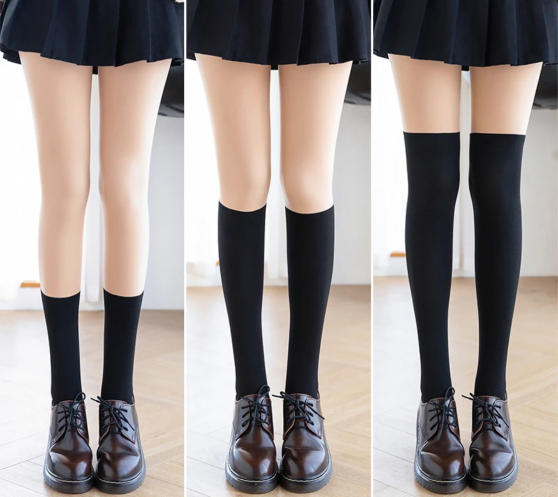 Description Picture 6 of itemWarm Pantyhose Women Patchwork Colours Thick Tights Slim Fleece Stockings Winter Thermal Pantyhose Woman Elasticity Pantyhose