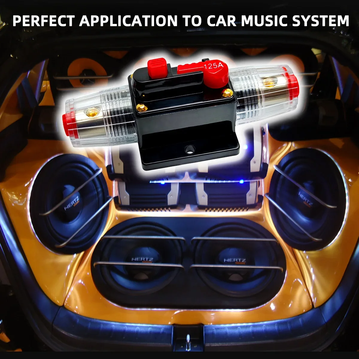 20A to 150A Circuit Breaker Fuse Manual Reset Inline Waterproof Auto Car Yacht AV Aduio Video System 12V 48VDC Circuit Breaker